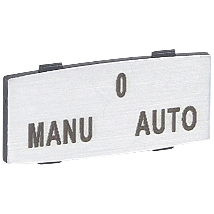 Legrand Osmoz вставк. узкая алюм. "MANU-O-AUTO" надпись