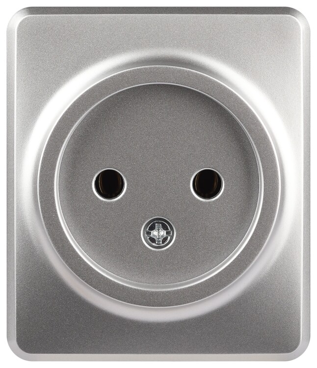 Картинка ЭРА Розетка Эксперт 11-2201-03 2P IP20 16A-250В ОУ алюминий (Б0063033) в интернет-магазине Форум Электро в Москве