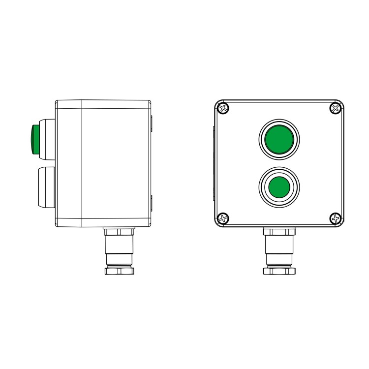 DKC CPE-P-03-(1xP1G(11)-1xLG(250))-1xKH2MHK(C)1Ex d e IIC Т5 Gb / Ex tb IIIC T95°C Db IP66 / КЗ (2231.031.22.121F) превью в интернет-магазине электрики Форум Электро в Москве