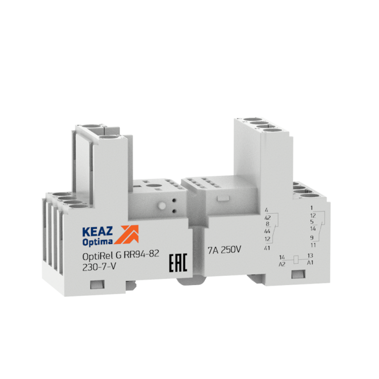 КЭАЗ Розетка для реле OptiRel G RR94-82-230-7-V. (281172) превью в интернет-магазине электрики Форум Электро в Москве