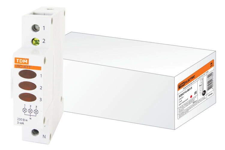 TDM Индикатор фаз ЛС-47Т (LED) AC/DC (SQ0214-0015) превью в интернет-магазине электрики Форум Электро в Москве