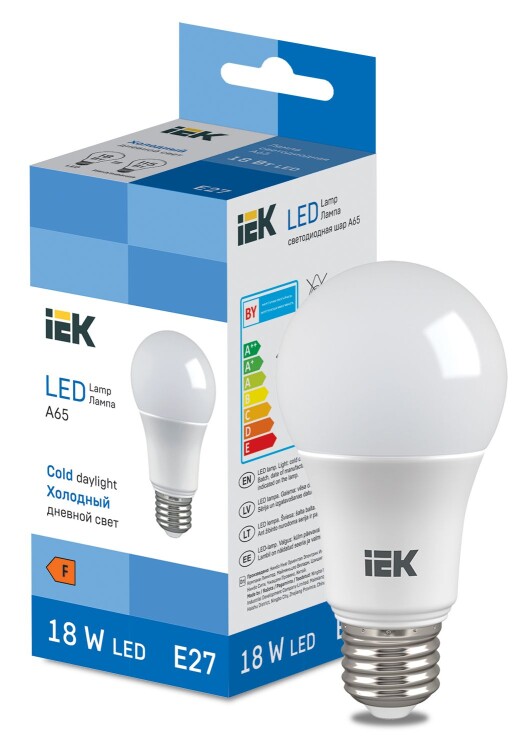 LED Bulb A65 1850lm 6500K E27 IEK (LL-I-A65-18-230-65-E27) превью в интернет-магазине электрики Форум Электро в Москве