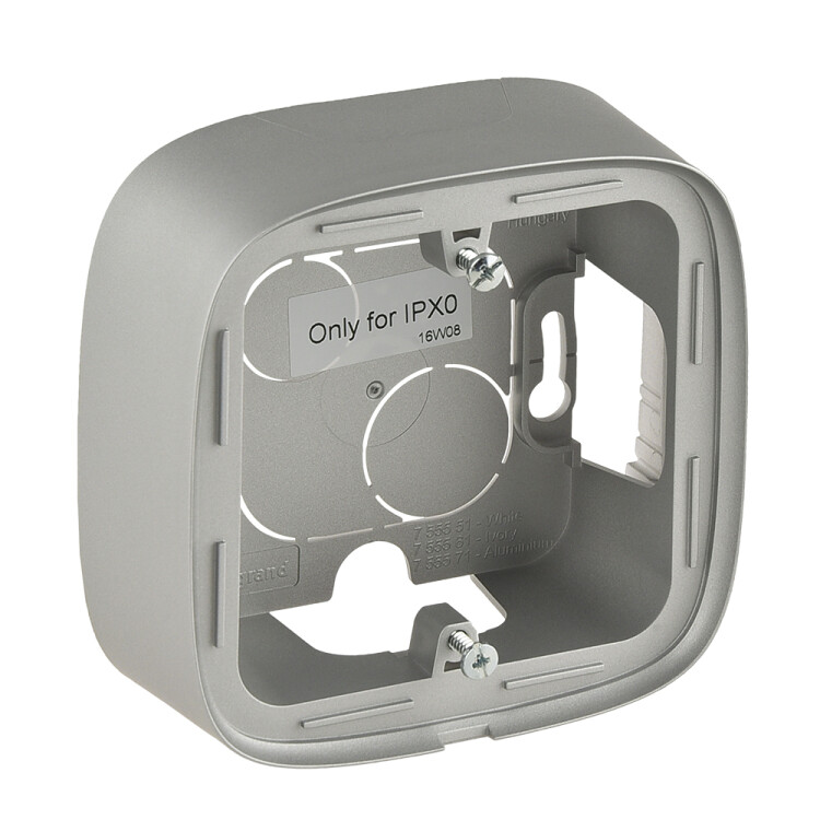 Картинка Legrand Valena ALLURE Алюм Коробка для накладного монтажа 1-ая (755571) в интернет-магазине Форум Электро в Москве