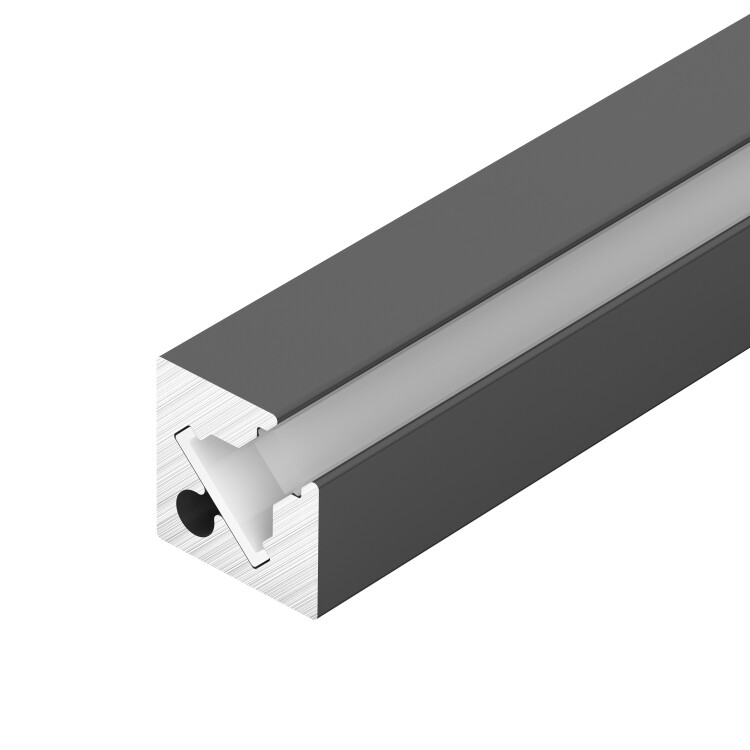 Arlight Профиль с экраном SL-KANT-H10-SQUARE-2000 IRON GREY (Алюминий+пластик) (055325) превью в интернет-магазине электрики Форум Электро в Москве
