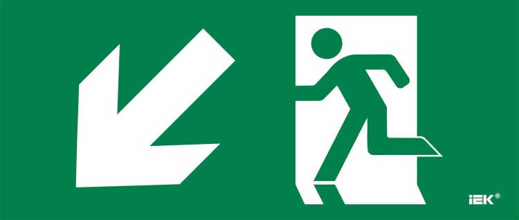 IEK Этикетка самокл. 330х140мм "Фигура/стр. вниз влево" (LPC10-1-33-14-FVNNAL) превью в интернет-магазине электрики Форум Электро в Москве