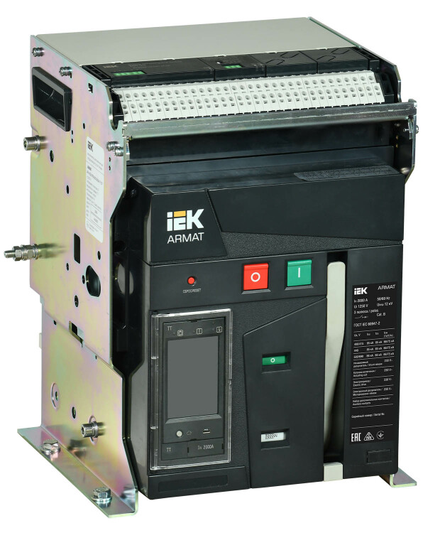 IEK ARMAT Автоматический выключатель воздушный стационарного исполнения 3P B 85кА 2000А TT с акс. (AR-ACB-3FB-085-2000A-TTCF) превью в интернет-магазине электрики Форум Электро в Москве