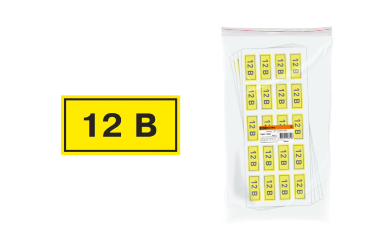 TDM Символ "12В" 20х40мм (SQ0817-0001) превью в интернет-магазине электрики Форум Электро в Москве