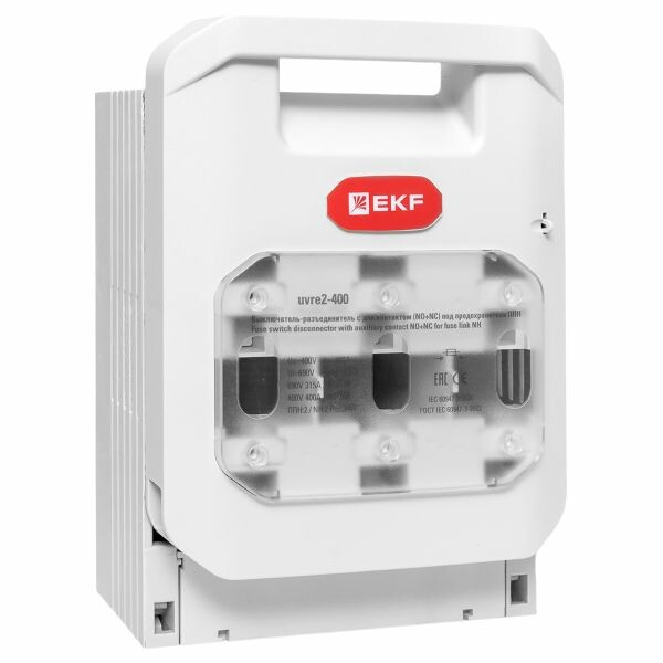 Выключатель-разъединитель УВРЭ v2 400А с дополнительным контактом (NO+NC) откидного типа под предохранители ППН (габ.2) EKF (uvre2-400) превью в интернет-магазине электрики Форум Электро в Москве Выключатель-разъединитель УВРЭ v2 400А с дополнительным контактом (NO+NC) откидного типа под предохранители ППН (габ.2) EKF (uvre2-400) превью в интернет-магазине электрики Форум Электро в Москве