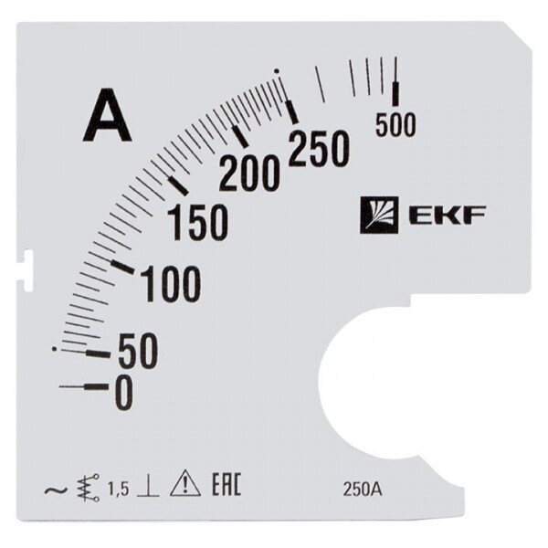 EKF PROxima Шкала сменная для A961 250/5А-1,5.
