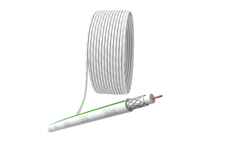 ЭРА Кабель коаксиальный SAT 703 B,75 Ом, CCS/(оплётка Al, 75%), PVC,цвет белый, бухта 50 м, SIMPLE (Б0044611) превью в интернет-магазине электрики Форум Электро в Москве