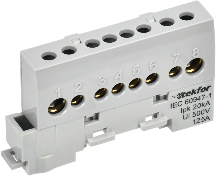 TEKFOR Шина L "фаза" изол. на унив. держ. 8х12-8-Ср IEK (TF-NN20-08-KL-K03) превью в интернет-магазине электрики Форум Электро в Москве