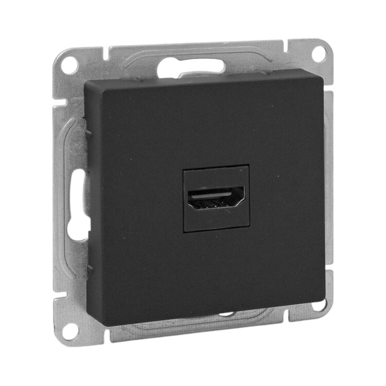 Картинка EKF Механизм розетки HDMI, чёрный Эпика (UP1-SOB-HDMI) в интернет-магазине Форум Электро в Москве