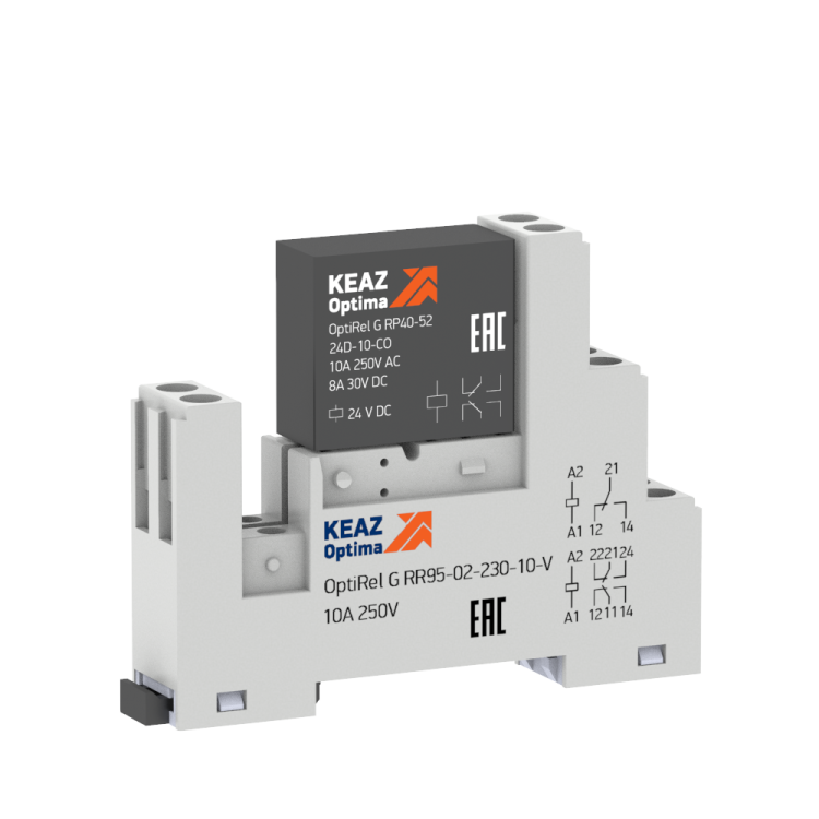 КЭАЗ Релейный модуль OptiRel G RM48-52-24D-10-V-CO. (281002) превью в интернет-магазине электрики Форум Электро в Москве