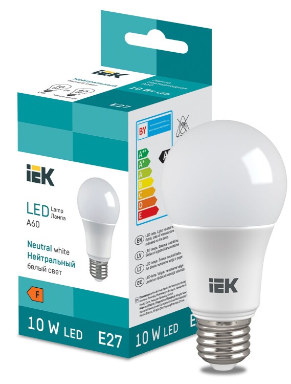LED Bulb A60 950lm 4000K E27 IEK (LL-I-A60-10-230-40-E27) превью в интернет-магазине электрики Форум Электро в Москве