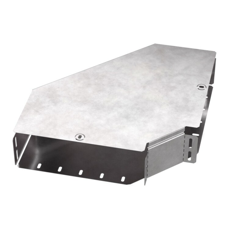 Промрукав Угол горизонтальный 90 градусов с крышкой Стандарт 300х100 (PR16.0422) превью в интернет-магазине электрики Форум Электро в Москве