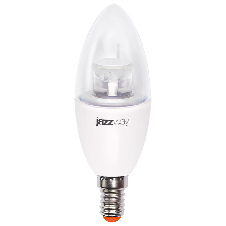 Jazzway Лампа светодиодная (LED) "свеча" 7W E14 4000K прозрач 540Lm (.2853127) превью в интернет-магазине электрики Форум Электро в Москве