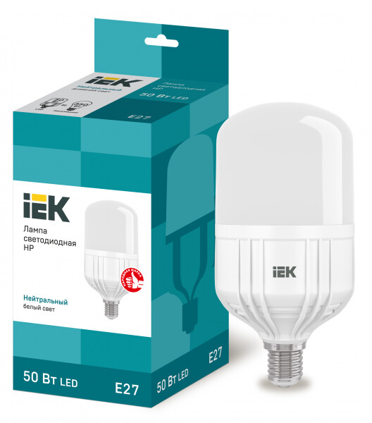 IEK Лампа светодиодная HP 50Вт 230В 4000К E27