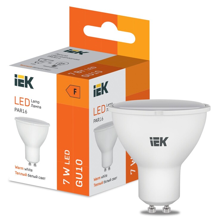 LED PAR16 600lm 3000K GU10 IEK (LL-I-PAR16-7-230-30-GU5) превью в интернет-магазине электрики Форум Электро в Москве