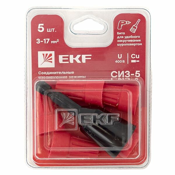 Фотография EKF PROxima СИЗ-5 (3-17мм2) блистер (5шт.) (=this.property.MANUFACTURERCODE}) в интернет-магазине Форум Электро в Москве EKF PROxima СИЗ-5 (3-17мм2) блистер (5шт.) (=this.property.MANUFACTURERCODE}) фото в интернет-магазине Форум Электро в Москве