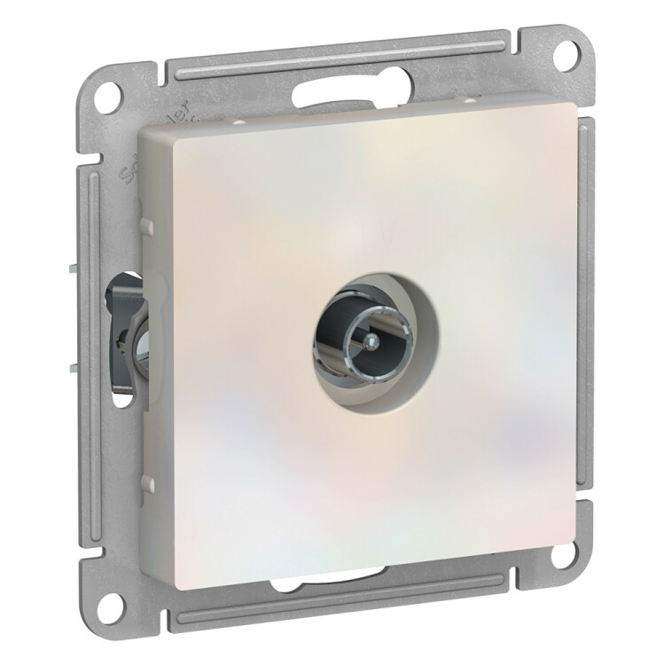 Фотография Systeme Electric AtlasDesign Жемчуг Розетка TV проходная 4DB, механизм (ATN000492) в интернет-магазине Форум Электро в Москве Картинка Systeme Electric AtlasDesign Жемчуг Розетка TV проходная 4DB, механизм (ATN000492) в интернет-магазине Форум Электро в Москве