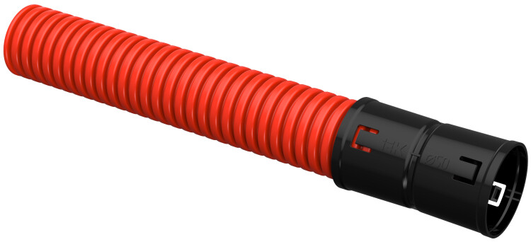 IEK ELASTA Труба гофрированная двустенная ПНД d=50мм красная (100м) (CTG12-050-K04-100-R) превью в интернет-магазине электрики Форум Электро в Москве