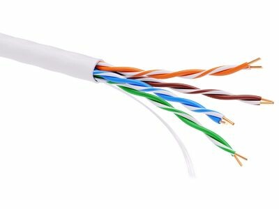 DKC Информационный кабель неэкранированный U/UTP 4х2 CAT5E, PVC, белый (RN5EUUPV3WH) превью в интернет-магазине электрики Форум Электро в Москве