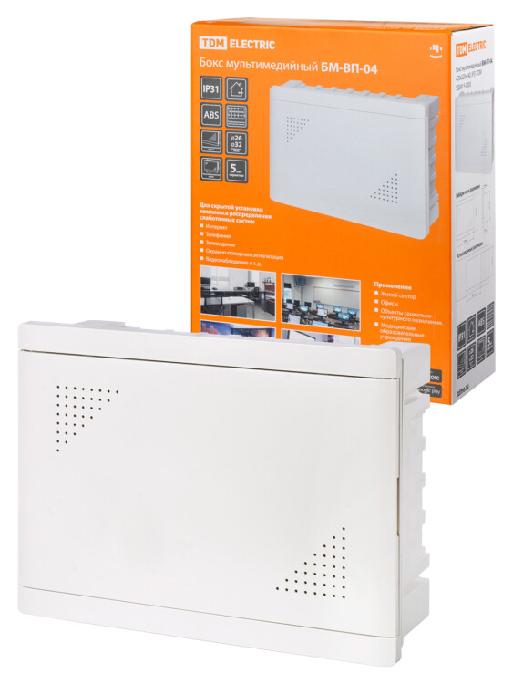 TDM Бокс мультимедийный БМ-ВП-04, 420х320х140, IP31 (SQ0915-0303) превью в интернет-магазине электрики Форум Электро в Москве