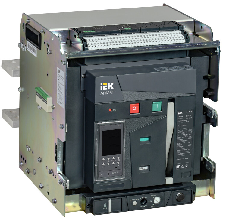 IEK ARMAT Автоматический выключатель воздушный выдвижного исполнения 3P E 100кА 1600А TD с акс. (AR-ACB-3VE-100-1600A-TDCF) превью в интернет-магазине электрики Форум Электро в Москве