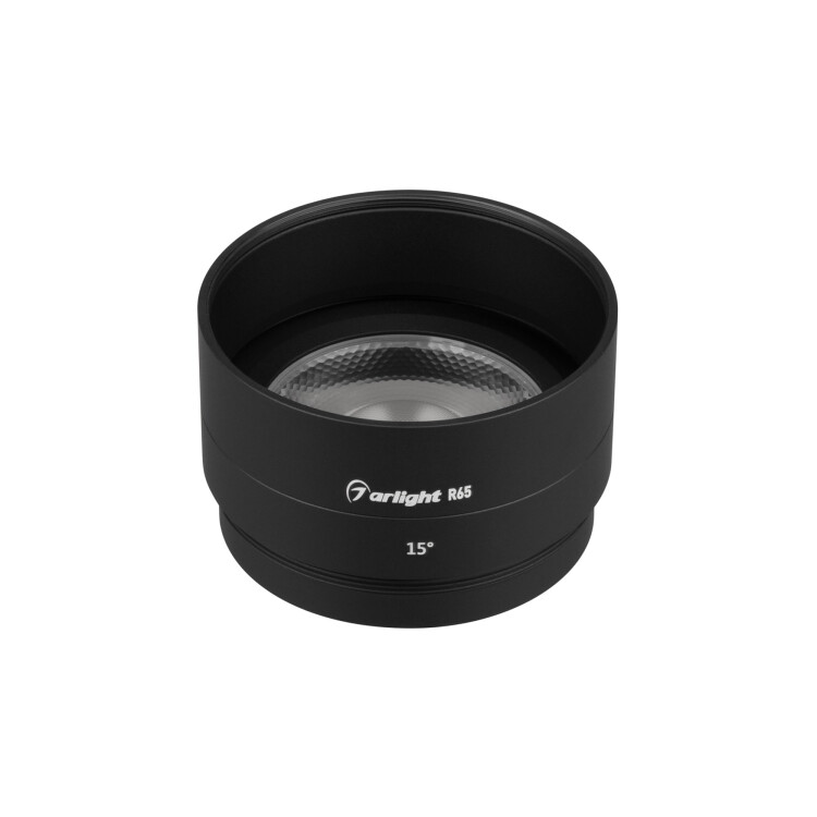Arlight Насадка с фиксированным углом LGD-ARTIFACT-LENS-R65 (BK, 15 deg) (Металл) (057120) превью в интернет-магазине электрики Форум Электро в Москве