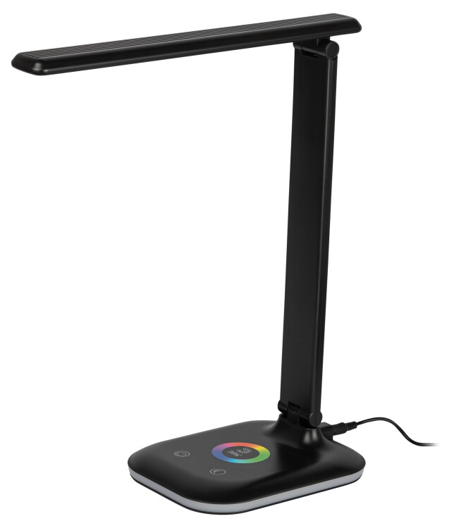 ЭРА Настольный светильник NLED-502-11W-BK светодиодный с RGB ночником черный (Б0057195) превью в интернет-магазине электрики Форум Электро в Москве