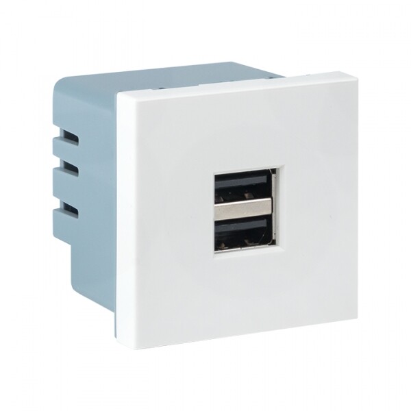 Картинка EKF Розетка USB A+A, 2.1А, 2 гнезда, без индикатора (E2MR2-20USB-10) в интернет-магазине Форум Электро в Москве