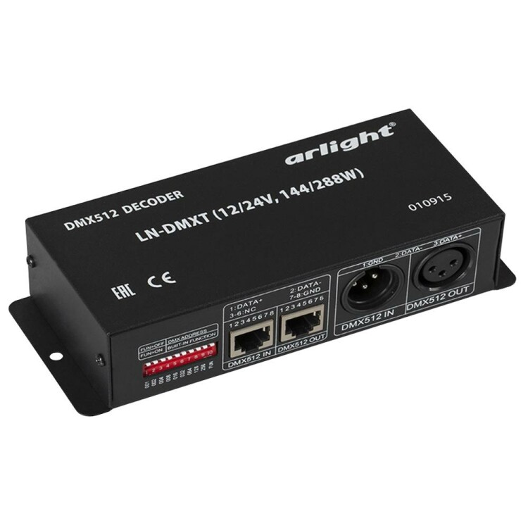 Arlight Декодер LN-DMXT (12/24V, 144/288W) (010915) превью в интернет-магазине электрики Форум Электро в Москве