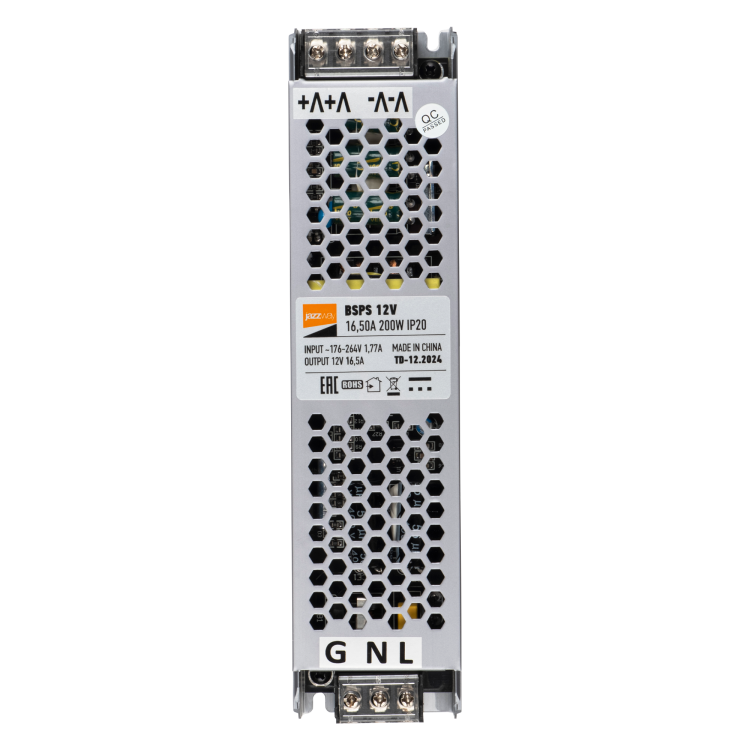 Jazzway BSPS 12V16,50A=200W IP20 1г. гарантии (.5024410) превью в интернет-магазине электрики Форум Электро в Москве