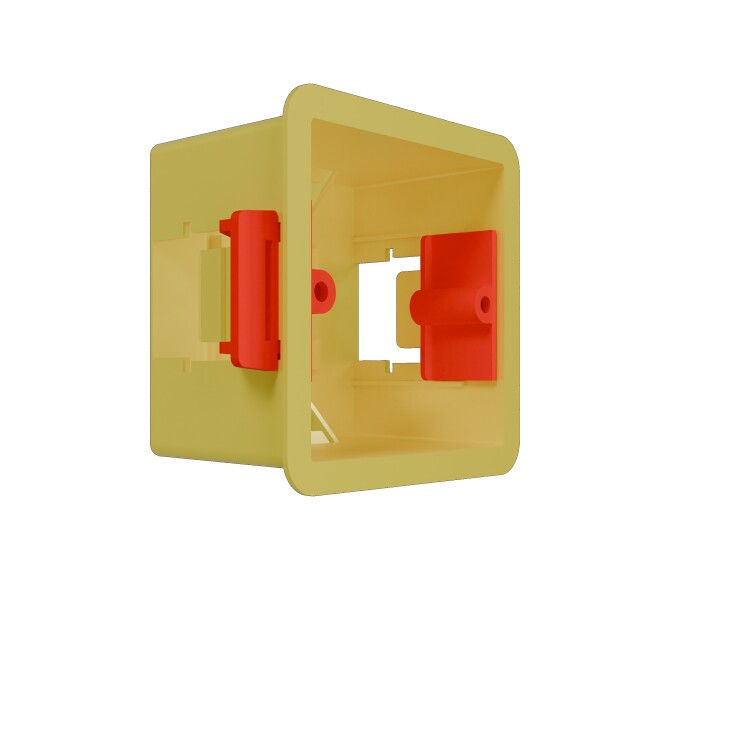 Systeme Electric Systeme Infinity Желтый Коробка монтажная нестыкуемая 87х87 для гипсокартона (FSE350600) превью в интернет-магазине электрики Форум Электро в Москве
