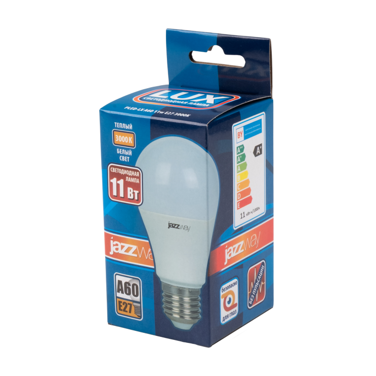 Jazzway PLED-LX A60 11w E27 3000K (.5028272) превью в интернет-магазине электрики Форум Электро в Москве