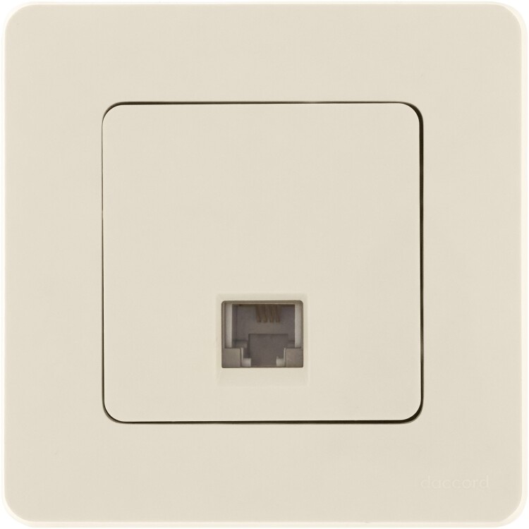Картинка Legrand INSPIRIA Слоновая кость Телефонная розетка RJ11 (673821) в интернет-магазине Форум Электро в Москве