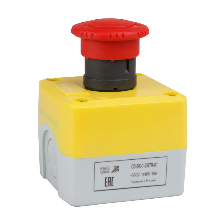 КЭАЗ Пост кноп авар стоп OptiSignal D22 C5-BK-1-ESTR-01 1НЗ возв пов XALK178 (338521) превью в интернет-магазине электрики Форум Электро в Москве