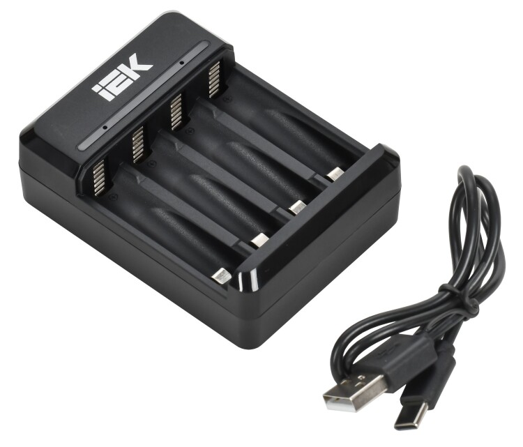 IEK Устройство зарядное NiMH/CD 2-4 AA/AAA 200мА LED (ABC11-4-2-TYC-M-020-LED) превью в интернет-магазине электрики Форум Электро в Москве