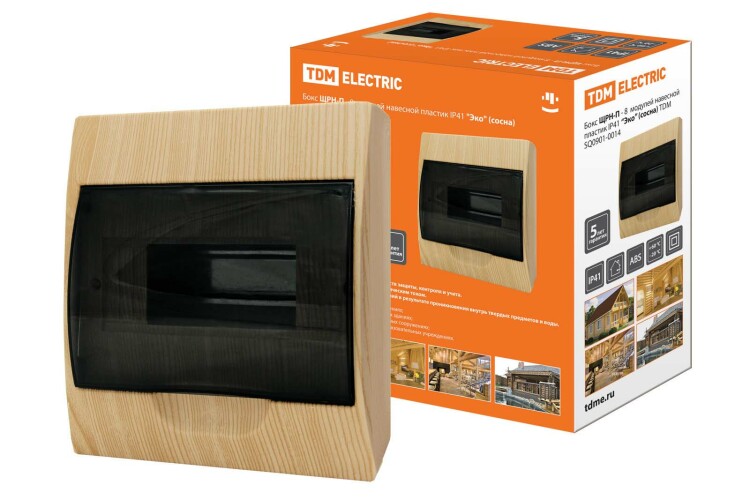 Бокс ЩРН-П-8 модулей навесной пластик IP40 "Эко" (сосна) TDM (SQ0901-0014) превью в интернет-магазине электрики Форум Электро в Москве Бокс ЩРН-П-8 модулей навесной пластик IP40 "Эко" (сосна) TDM (SQ0901-0014) превью в интернет-магазине электрики Форум Электро в Москве