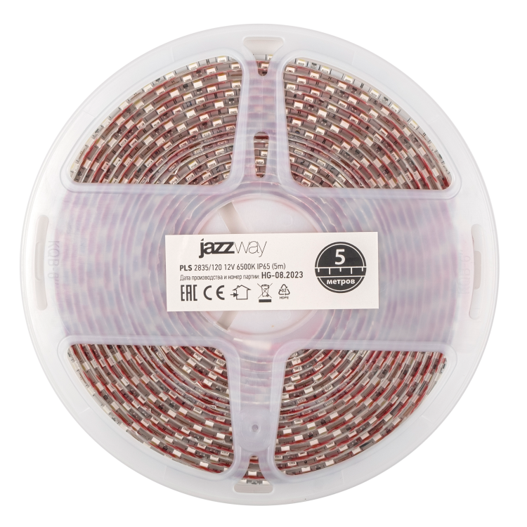 Jazzway Лента PLS 2835/120-12V - W IP65 5m (белый свет) (.2859099) превью в интернет-магазине электрики Форум Электро в Москве