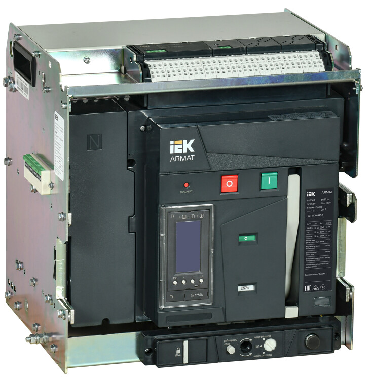 IEK ARMAT Автоматический выключатель воздушный выдвижного исполнения 4P A 55кА 1250А TY с акс. (AR-ACB-4VA-055-1250A-TYCF) превью в интернет-магазине электрики Форум Электро в Москве