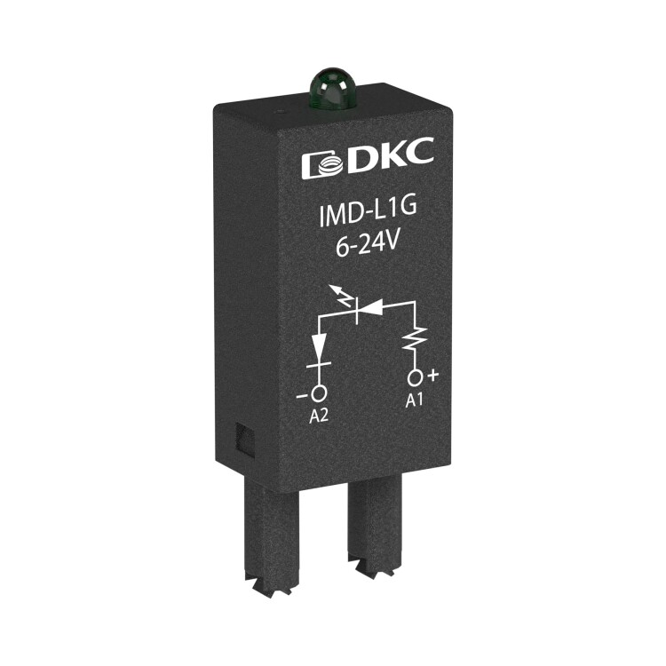 DKC Модуль индикации, LED зеленый, 6-24V AC/DC (IMD-L1G) превью в интернет-магазине электрики Форум Электро в Москве