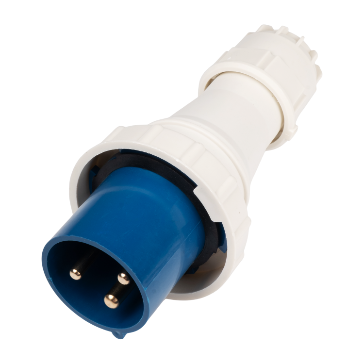 Вилка переносная PPC 033 2Р+РЕ 63А 220В IP67 Jazzway (.5072398) превью в интернет-магазине электрики Форум Электро в Москве