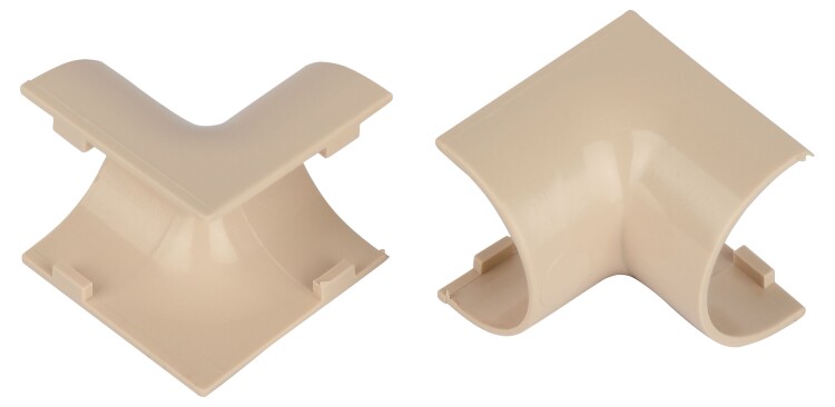 Внутренний угол ЭРА IC-KK-20-12-B для полукруглого кабель-канала бежевый 20х12мм 2шт/комплект (Б0064908) превью в интернет-магазине электрики Форум Электро в Москве