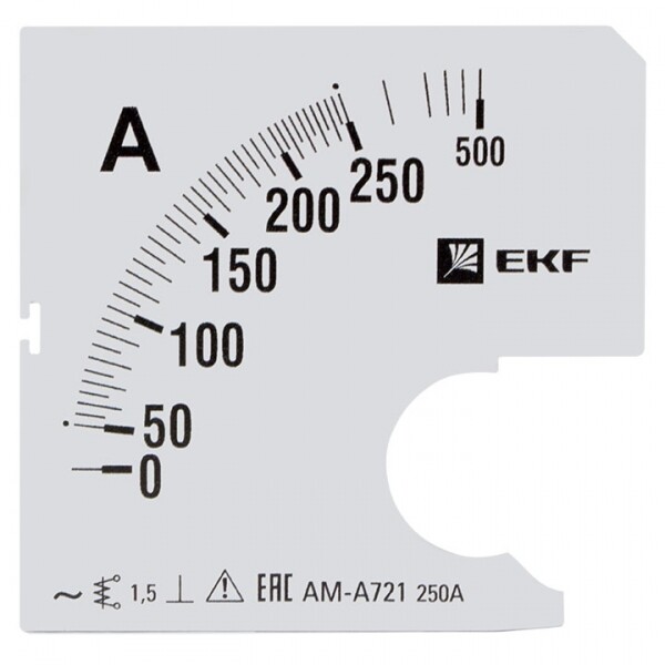 EKF PROxima Шкала сменная для A721 250/5А-1,5.