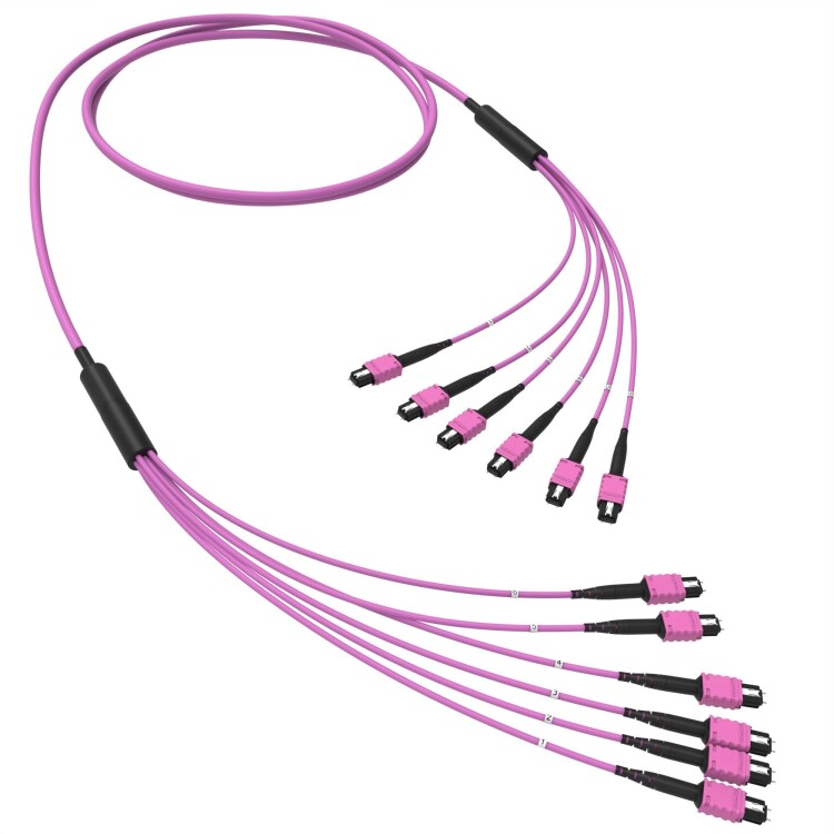 DKC Оптическая магистральная сборка 72 ОВ 50/125 OM4, 6xMTP PRO(12)m/6xMTP PRO(12)m, тип В, 200 м (RNTMM6X124200) превью в интернет-магазине электрики Форум Электро в Москве