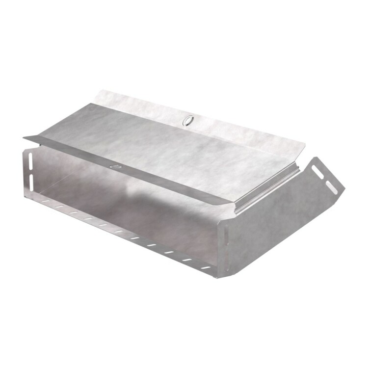 Промрукав Угол вертикальный внутренний 45 градусов с крышкой Стандарт 600х100 (PR16.0600) превью в интернет-магазине электрики Форум Электро в Москве