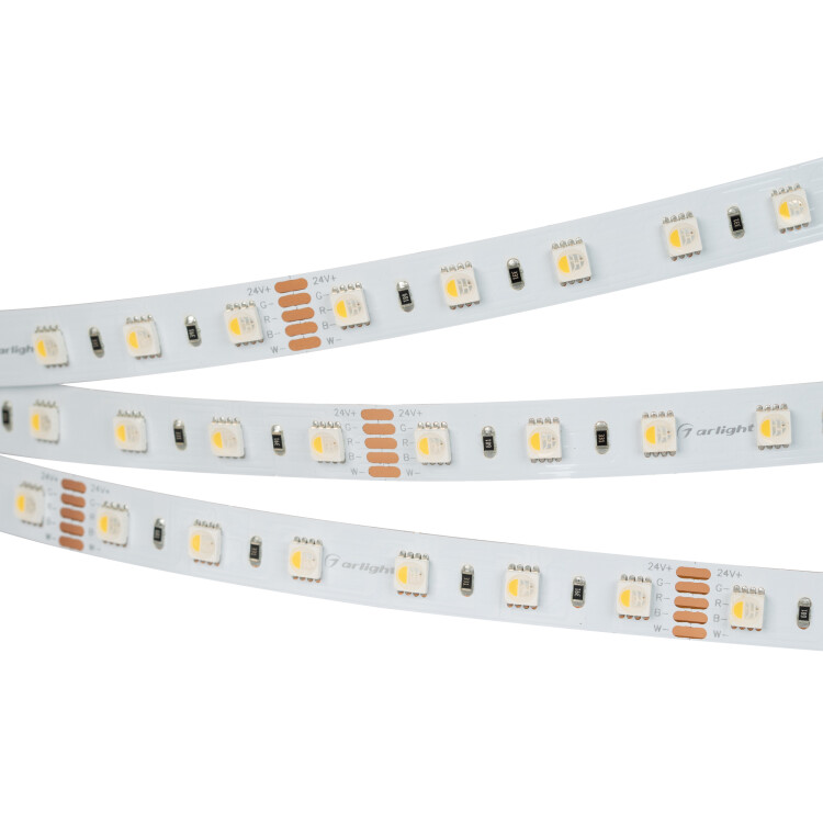Arlight Светодиодная лента RT 2-5000 24V RGBW-One Day 2x (5060, 300 LED, LUX) (19.2 Вт/м, IP20) (019151(1)) превью в интернет-магазине электрики Форум Электро в Москве Arlight Светодиодная лента RT 2-5000 24V RGBW-One Day 2x (5060, 300 LED, LUX) (19.2 Вт/м, IP20) (019151(1)) превью в интернет-магазине электрики Форум Электро в Москве