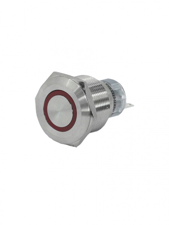 Картинка GQ22-L-11E/R/S, красный, металл, 1C1NO1NC, цилиндр, d22мм, IP65 (ЭТ) (ET020091) в интернет-магазине Форум Электро в Москве