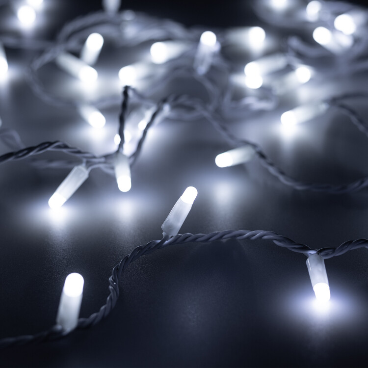 Arlight Светодиодная гирлянда ARD-STRING-CLASSIC-10000-WHITE-100LED-MILK-STD White (230V, 7W) (Ardecoled, IP65, 1 год) (031202) превью в интернет-магазине электрики Форум Электро в Москве